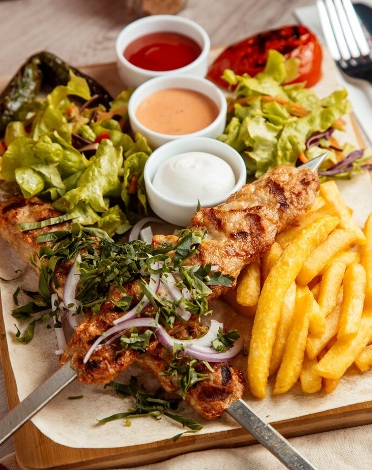 Salami Fish Chips-Kebab